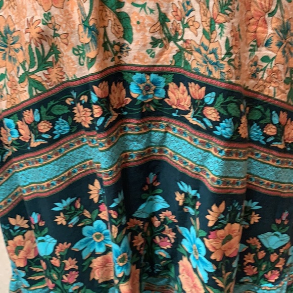 Peach Floral Boho Dress - Picture 5 of 5